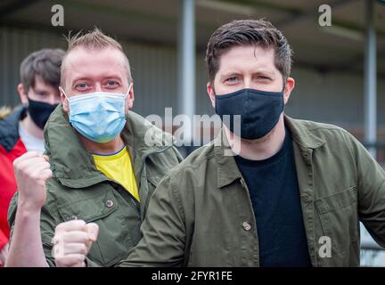 Solihull, Royaume-Uni. 29 mai 2021. Les fans sont de retour ! Lors du match de la Vanarama National League entre Solihull Moors & Eastleigh au stade SportNation.bet à Solihull, Angleterre crédit: SPP Sport Press photo. /Alamy Live News Banque D'Images