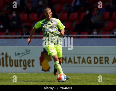 Haiger, Allemagne. 29 mai 2021. 29.05.2021, SIBRE-Sportzentrum Haarwasen, Haiger, GER, Hessenpokal, TSV Steinbach vs. Wehen Wiesbaden, dans la photo Johannes Wurtz (Wehen Wiesbaden) Credit: dpa/Alay Live News Banque D'Images