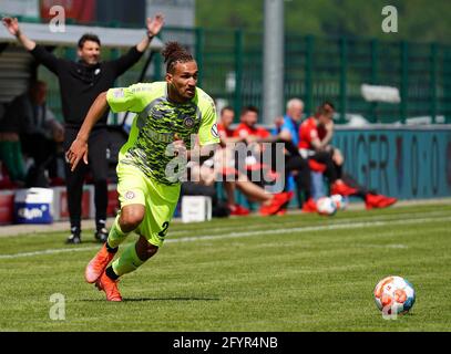 Haiger, Allemagne. 29 mai 2021. 29.05.2021, SIBRE-Sportzentrum Haarwasen, Haiger, GER, Hessenpokal, TSV Steinbach vs. Wehen Wiesbaden, dans la photo Kevin Lankford (Wehen Wiesbaden) Credit: dpa/Alay Live News Banque D'Images