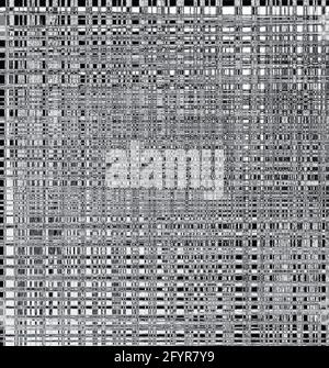 grille de bruit de cliquetis, illustration numérique Banque D'Images
