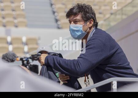 Paris, France. 29 mai 2021. Sébastien GROSJEAN pendant la pratique avant le Roland-Garros 2021, tournoi de tennis Grand Chelem, qualification, le 29 mai 2021 au stade Roland-Garros à Paris, France - photo Nicol Knightman / DPPI crédit: DPPI Media/Alamy Live News Banque D'Images