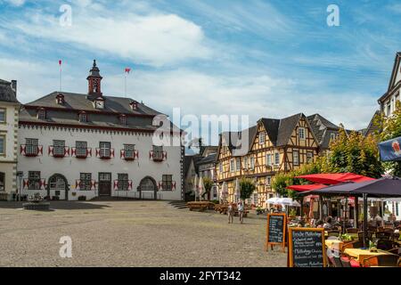 Altstadt, Linz am Rhein, Rhénanie-Palatinat, Allemagne Banque D'Images