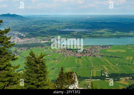 Forggensee de Tegelberg, Allemagne Banque D'Images