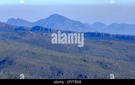 Vue depuis Reed Lookout, parc national des Grampians, Victoria, Australie Banque D'Images