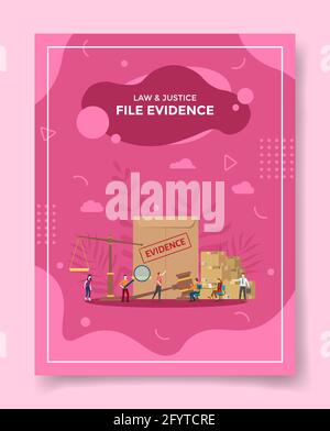 classer les preuves pour le modèle de bannières, la circulaire, la couverture de livres, le magazine avec la forme liquide couleur plate style illustration de conception vectorielle Banque D'Images