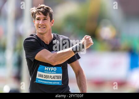 Belge Thomas Van Der Plaetsen photographié lors de l'épreuve de décathlon masculin le premier jour de la Hypo-Meeting, IAAF World Combined Events Challenge, Banque D'Images