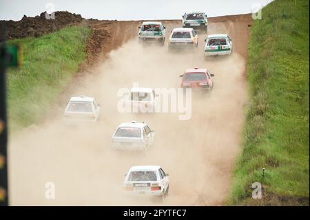 Kharkiv, Ukraine - 22 mai 2021: Le championnat de course auto cross de l'Ukraine Banque D'Images