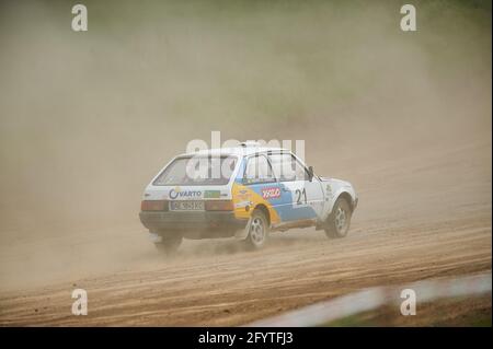 Kharkiv, Ukraine - 22 mai 2021: Le championnat de course auto cross de l'Ukraine Banque D'Images