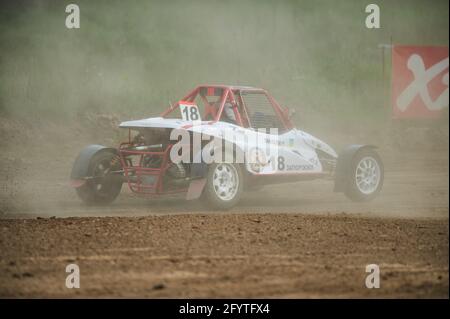 Kharkiv, Ukraine - 22 mai 2021: Le championnat de course auto cross de l'Ukraine Banque D'Images