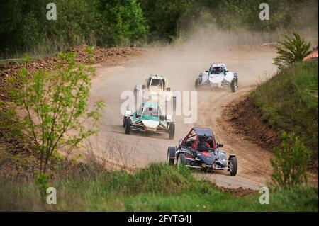 Kharkiv, Ukraine - 22 mai 2021: Le championnat de course auto cross de l'Ukraine Banque D'Images