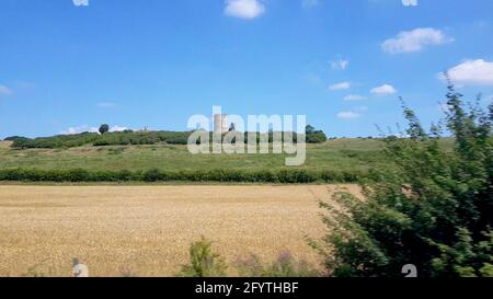 Ruines du château d'Hadleigh - Hadleigh, Essex, Angleterre, Royaume-Uni. Banque D'Images