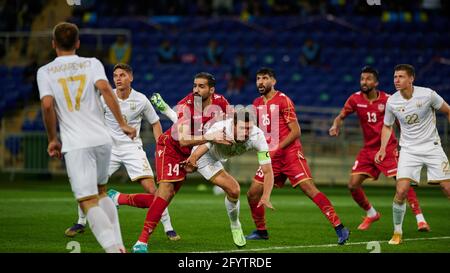 Kharkiv, Ukraine - 23 mai 2021: Le football amical match Ukraine contre Bahreïn Banque D'Images