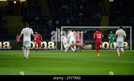 Kharkiv, Ukraine - 23 mai 2021: Le football amical match Ukraine contre Bahreïn Banque D'Images