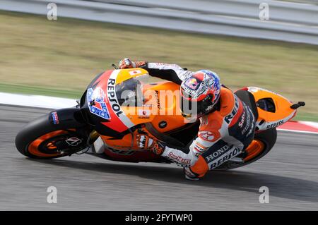 MISANO - ITALIE, 2 septembre 2011 : le pilote australien Honda Casey Stoner en action au 2011 San Marino GP. Italie Banque D'Images