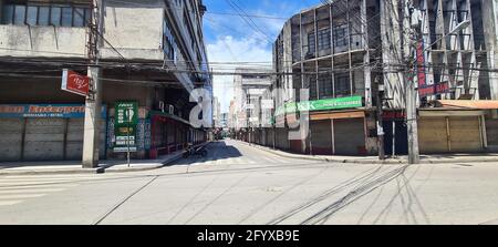 Zamboanga City, Philippines. 30 mai 2021. Verrouillage du dimanche dans la ville de Zamboanga pour éviter une nouvelle vague de cas de COVID19 dans la ville. La plupart des établissements sont fermés et il est conseillé aux résidents de rester dans leurs maisons le dimanche. (Photo de Sherbien Dacalanio/Pacific Press) crédit: Pacific Press Media production Corp./Alay Live News Banque D'Images