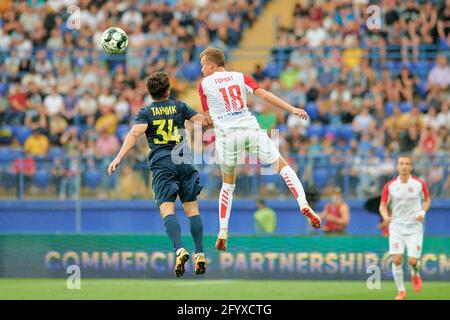 Kharkiv, Ukraine - 29 mai 2021: Le match de football de l ...