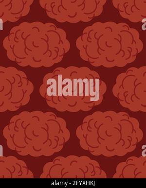 Motif ballon de viande sans couture. Fond de boules de viande. Texture vectorielle Illustration de Vecteur