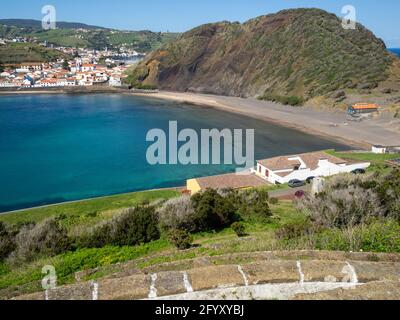 Baie de Porto PIM vue de Miradouro da Lira Banque D'Images