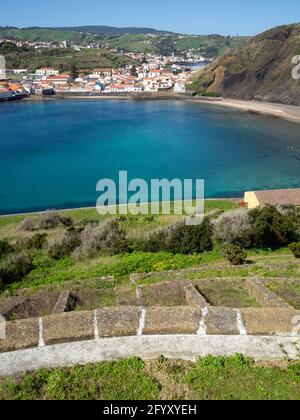 Baie de Porto PIM vue de Miradouro da Lira Banque D'Images