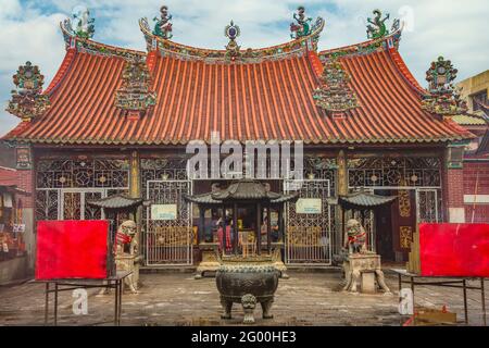 Déesse de la Miséricorde Temple, Georgetown, Penang, Malaisie Banque D'Images