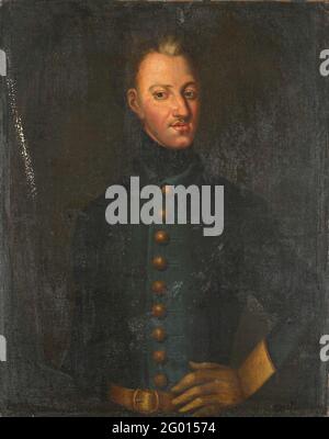 Charles XII (1682-1718), roi de Suède. Portrait de Charles XII, roi de Suède. La moitié, debout, avec la main gauche sur le côté. Copie par un étranger à l'original de David Von Krafft. Banque D'Images