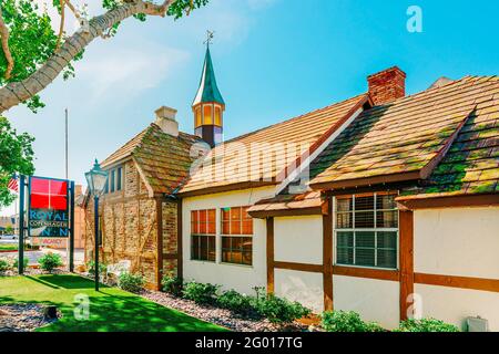 Solvang, Californie, Etats-Unis - 29 mai 2021 Hôtel Royal Copenhagen Inn, situé au coeur de Solvang, entouré de ses meilleurs magasins, restaurants et Banque D'Images