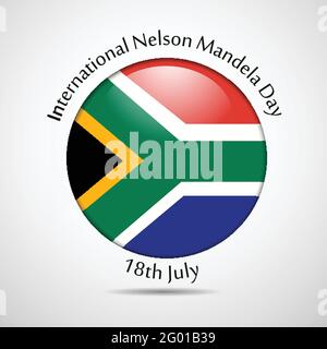 Journée Nelson Mandela Illustration de Vecteur