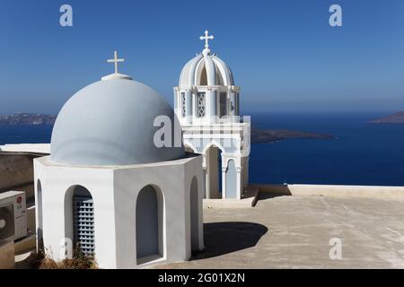 Église Saint-Marc l'évangéliste Firostefani Thira Satorini Banque D'Images