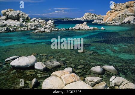 FRANCE. CORSE DU SUD (2A) ILES LAVEZZI Banque D'Images