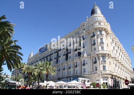 FRANCE. ALPES MARITIMES (06) CÔTE D'AZUR, CANNES, CARLTON INTERCONTINENTAL PALACE PENDANT LE FESTIVAL INTERNATIONAL DU FILM Banque D'Images