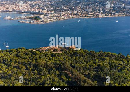 FRANCE, ALPES-MARITIMES (06) CANNES, ILE DE LERINS, ILE SAINTE-MARGUERITE Banque D'Images