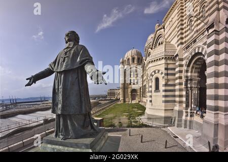 FRANCE. BOUCHES DU RHÔNE (13) MARSEILLE. LA CATHÉDRALE PRINCIPALE Banque D'Images