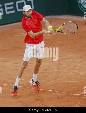 Oscar Otte d'Allemagne pendant Roland-Garros 2021, Grand Chelem tournoi de tennis le 30 mai 2021 au stade Roland-Garros à Paris, France - photo Nicol Knightman / DPPI Banque D'Images