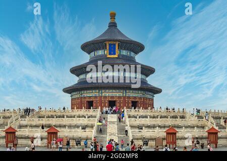 Temple du Ciel, Beijing, Chine Banque D'Images