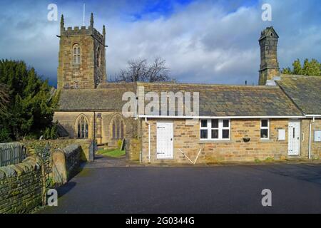 Royaume-Uni, Yorkshire du Sud, Barnsley, Cawthorne, Église All Saints Banque D'Images