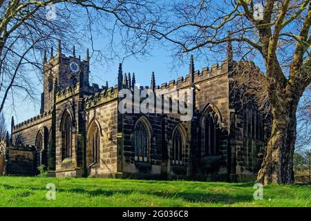 Royaume-Uni, Yorkshire du Sud, Barnsley, église St Mary Banque D'Images