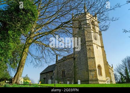 Royaume-Uni, Yorkshire du Sud, High Melton, église St James Banque D'Images