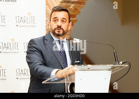 Marbella, Espagne. 31 mai 2021. Vice-conseiller de Turismo au gouvernement Junta de Andalucia, Manuel Alejandro Cardenete, vu lors de la présentation de Starlite Catalana Occidente Festival 2021 à Marbella. (Photo de Francis Gonzalez/SOPA Images/Sipa USA) crédit: SIPA USA/Alay Live News Banque D'Images