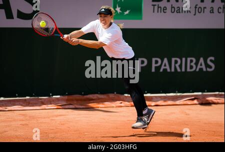 Angélique Curber d'Allemagne pendant la pratique avant le Roland-Garros 2021, Grand Chelem tournoi de tennis, qualification, le 29 mai 2021 au stade Roland-Garros à Paris, France - photo Rob Prange / Espagne DPPI / DPPI / LiveMedia Banque D'Images