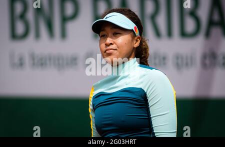 Naomi Osaka du Japon pendant la pratique avant le Roland-Garros 2021, tournoi de tennis Grand Chelem, qualification, le 29 mai 2021 au stade Roland-Garros à Paris, France - photo Rob Prange / Espagne DPPI / DPPI / LiveMedia Banque D'Images