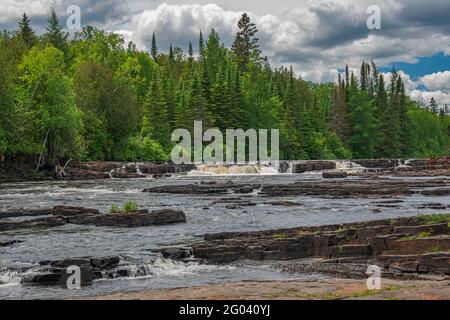 Zone de conservation de Trowbridge Falls Thunder Bay Ontario Canada Banque D'Images