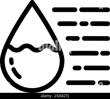 icône de contour de livraison de bouteille d'eau en plastique Illustration de Vecteur