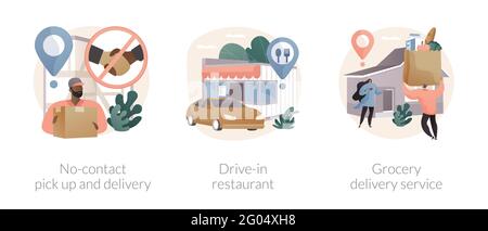 Une façon sûre d'obtenir des illustrations vectorielles abstraites de concepts alimentaires et essentiels. Illustration de Vecteur