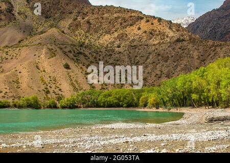 Iskandar Kul, province de Sughd, Tadjikistan Banque D'Images