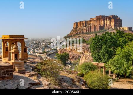 Fort Mehrangarh, Jodhpur, Rajasthan, India Banque D'Images