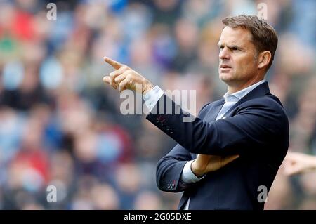 Photo du dossier datée du 10-09-2017 du gestionnaire Frank de Boer. Date de publication : le mardi 1er juin 2021. Banque D'Images