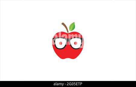 Icône emoji d'Apple Cartoon logo symbole d'illustration Illustration de Vecteur