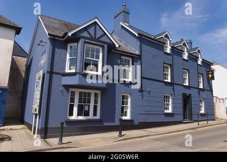 Narberth High Street - destination touristique au pays de Galles. Banque D'Images