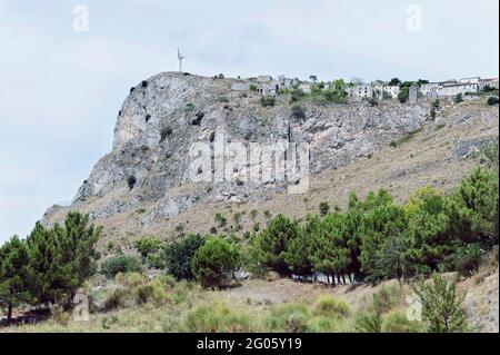 Statua del Cristo Redentore, statue du Christ Rédempteur, Mont San Biagio, Maratea, Basilicate, Italie, Europe Banque D'Images