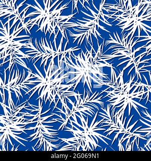 Motif sans couture avec feuilles de palmier Banque D'Images